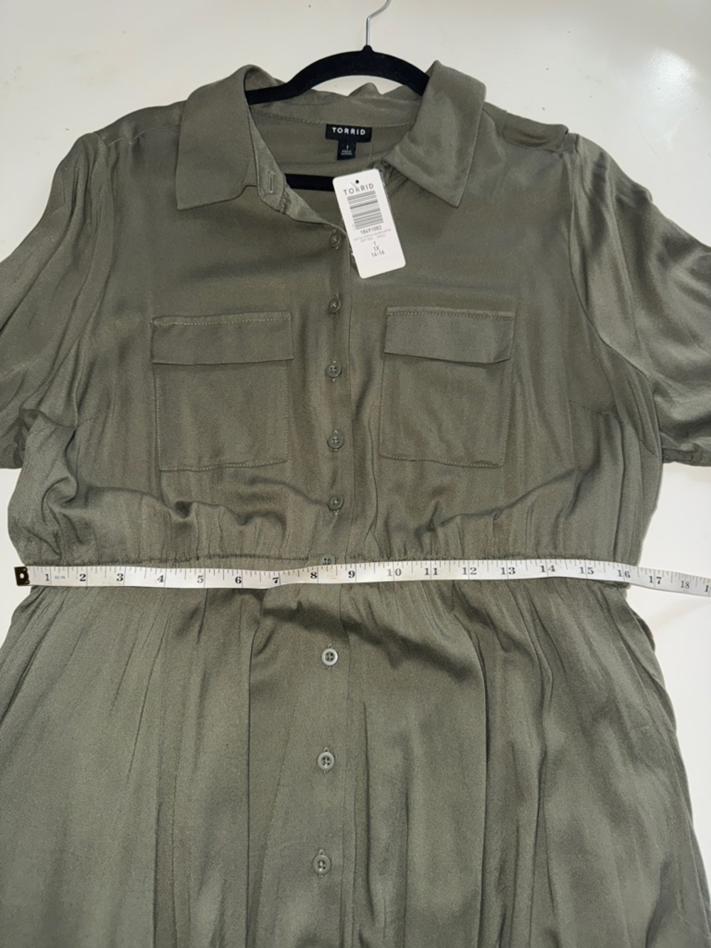 NWT TORRID Mini Challis Shirt Dress Size 1X - Picture 12 of 12
